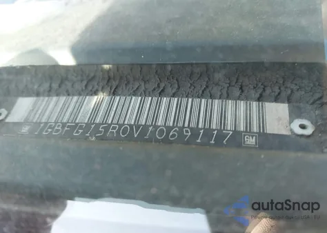 1997 Chevrolet Express G1500 from USA, damaged, VIN 1GBFG15R0V1069117